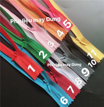 Dây kéo giọt nước tồn kho dài 25/40/50/60cm